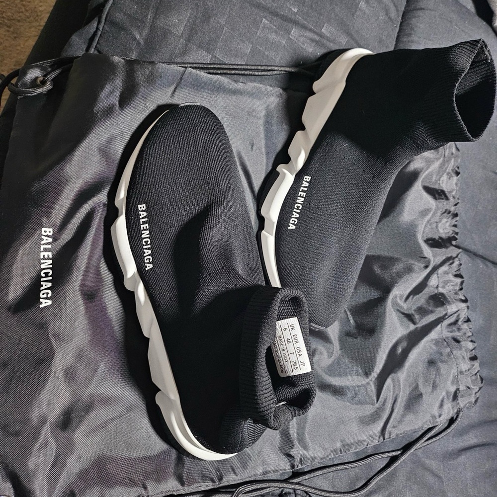 Balenciaga Black Speed Trainers